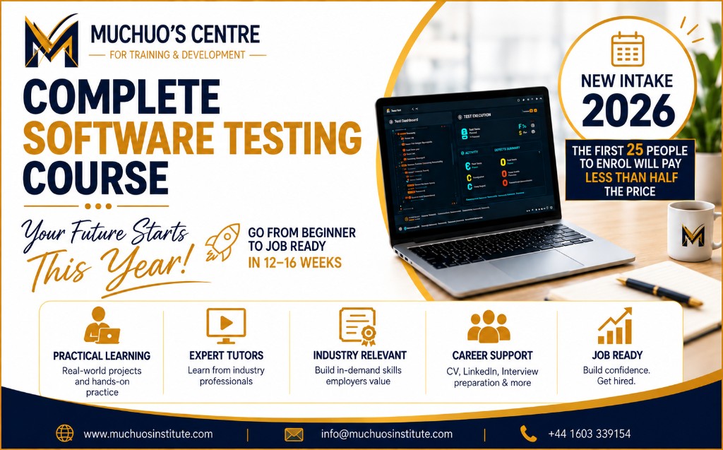 Complete Software Testing Course — new intake 2026